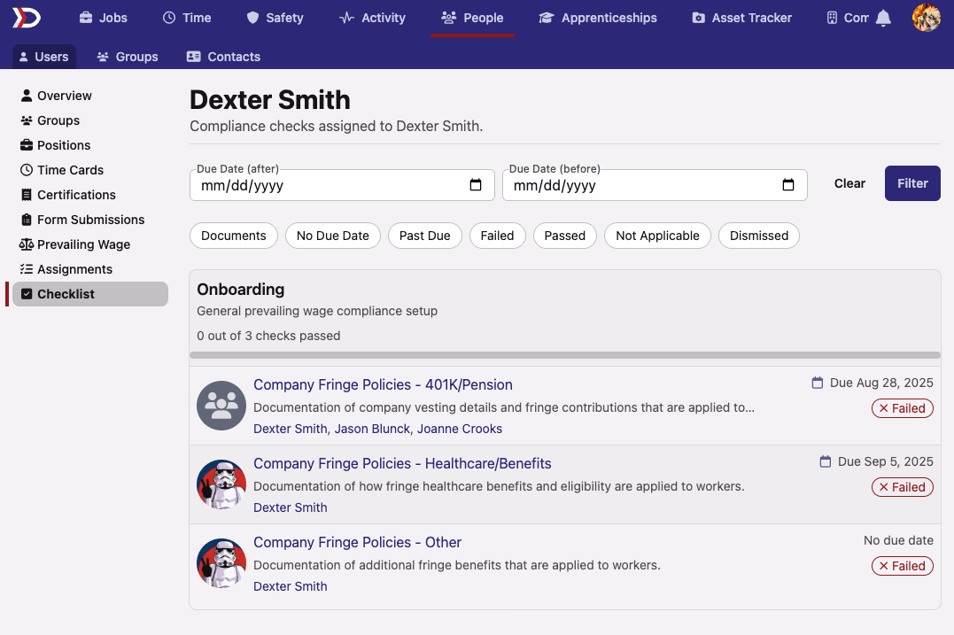 Better User Checklist