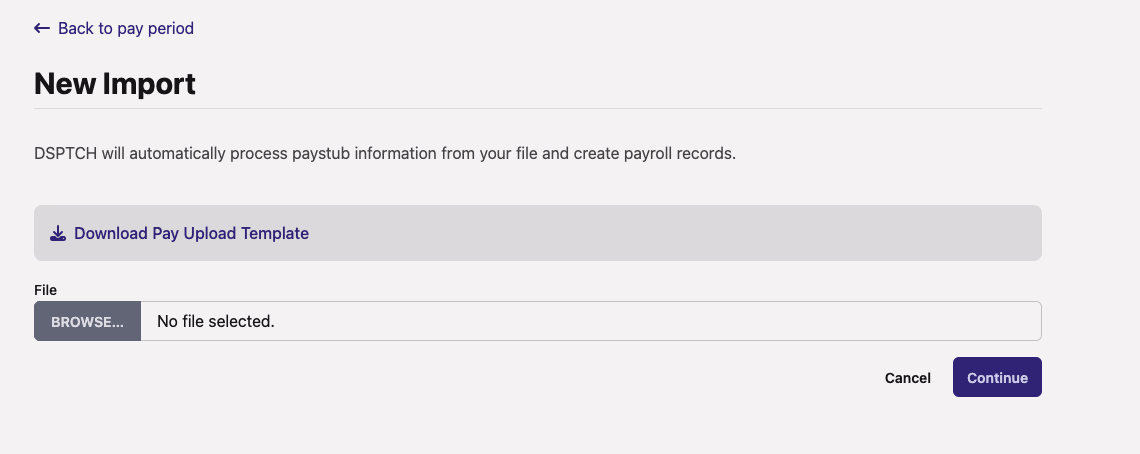 Paystub Imports