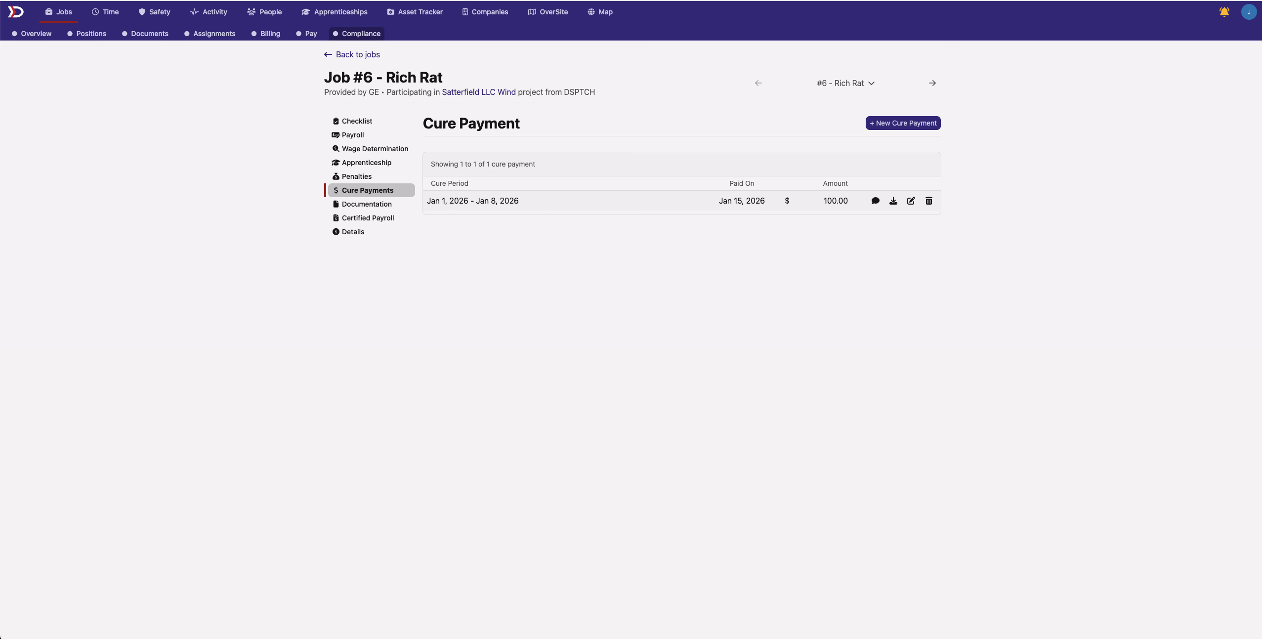 Cure Payment Management Interface (from PR 7666)