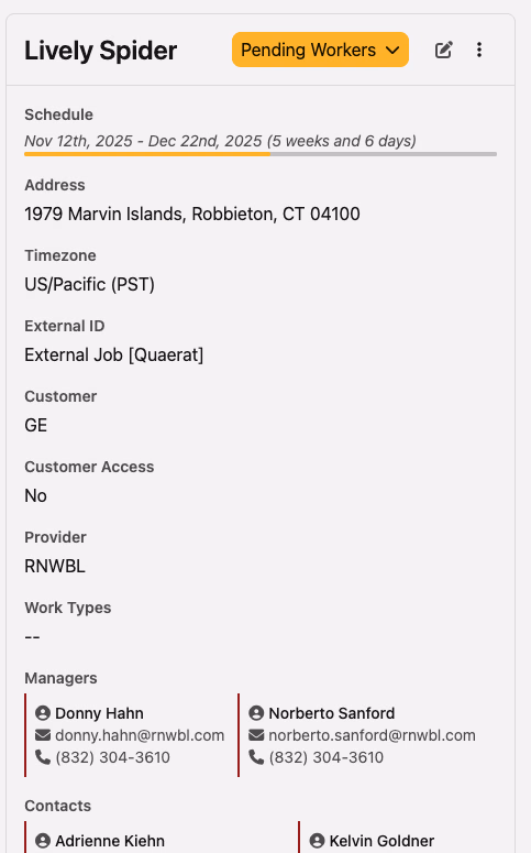 Job Assignment Workflow