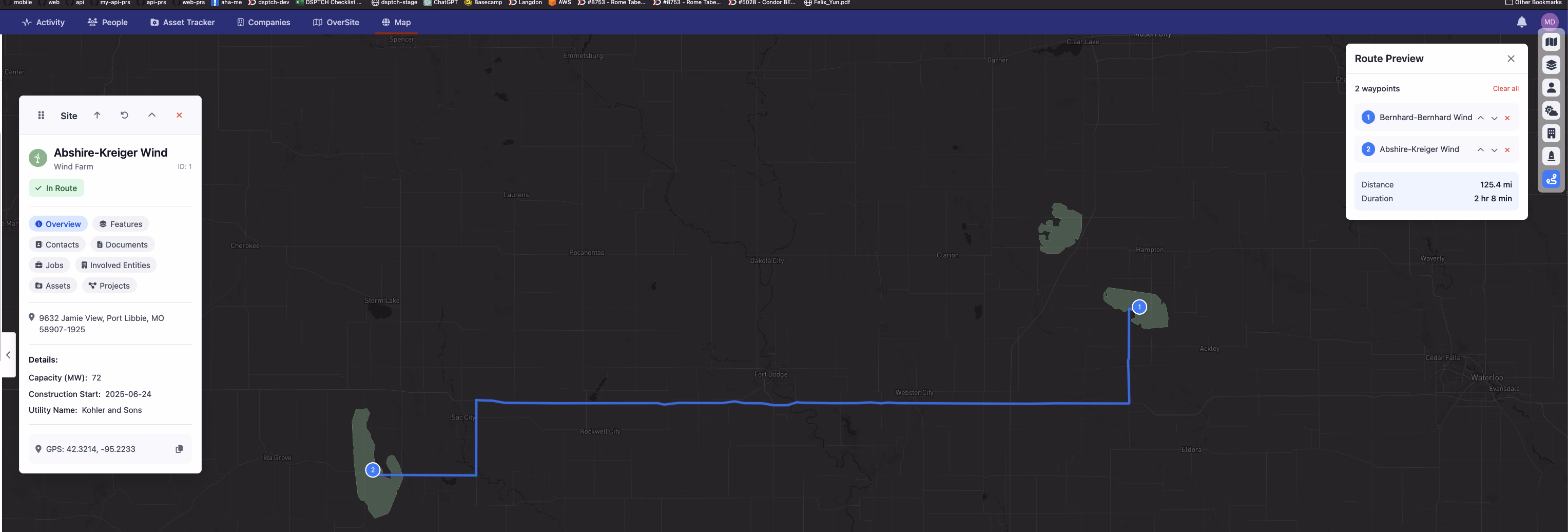 Route Planning Interface