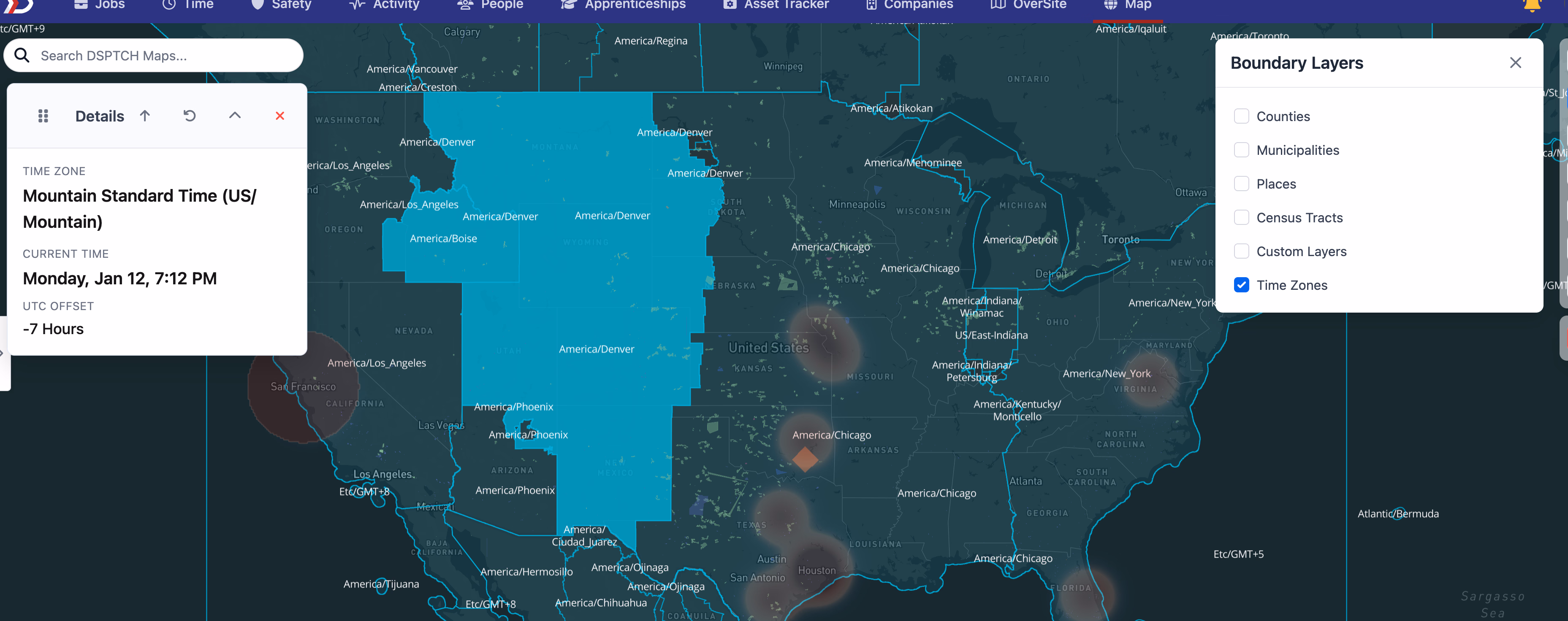 Timezone Layer Interface