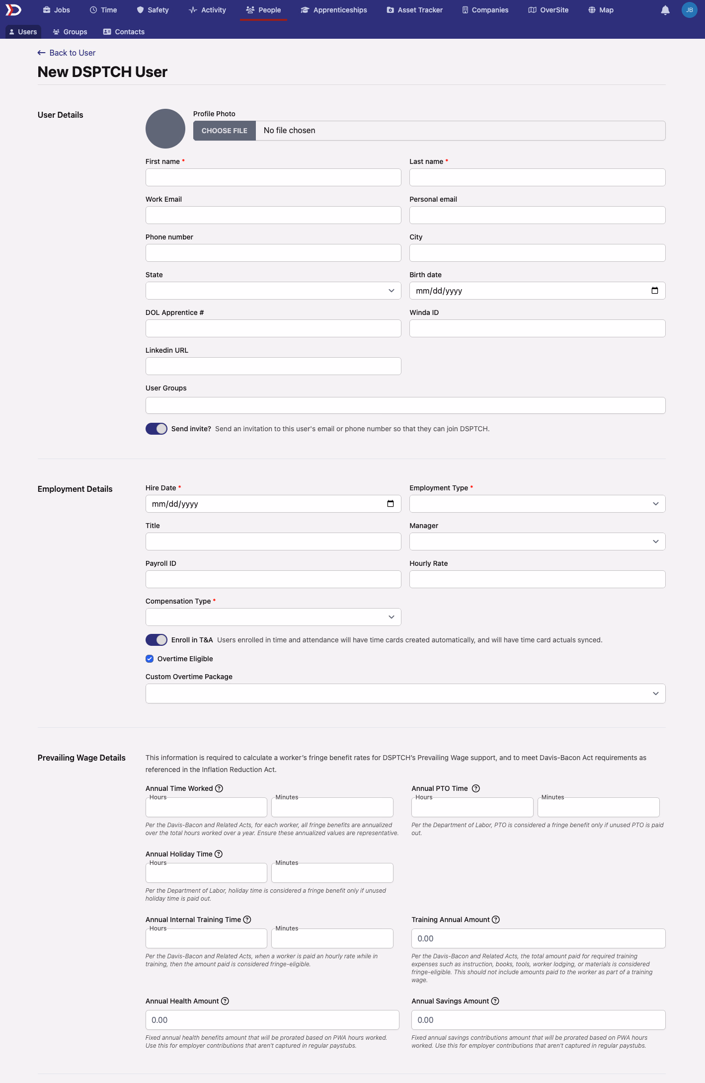 Enhanced User Form Layouts
