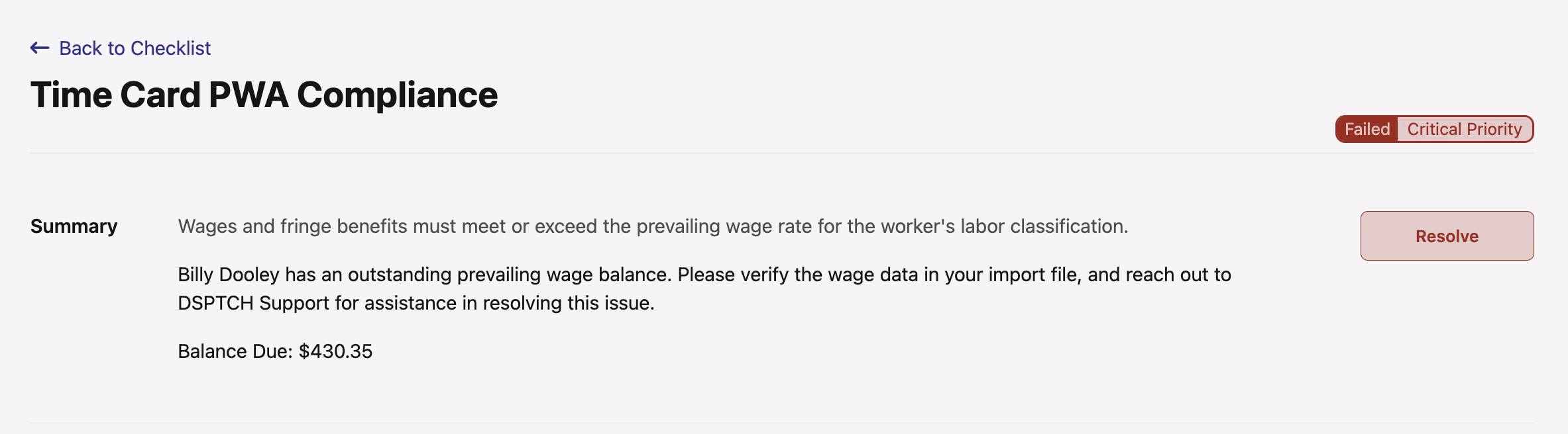 PWA Wage Obligation Requirements