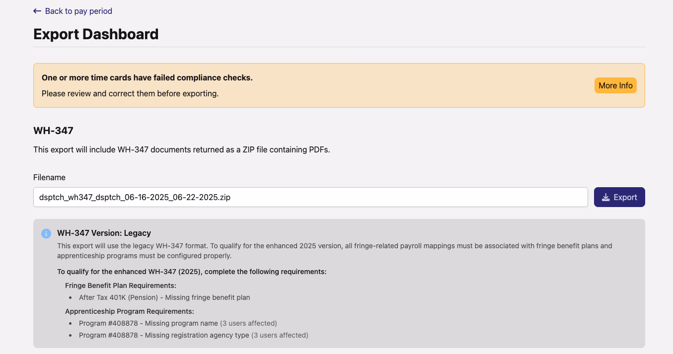 New WH347 Ineligible